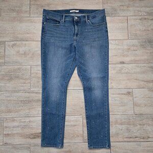 Levi's 311 BB Studded Shaping Skinny Jeans Women's Stretch Denim 34